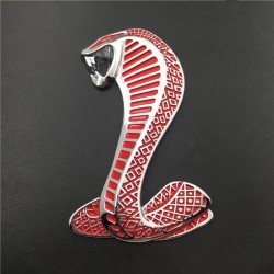 cobra 3D - emblema de metal - autocolante