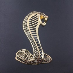 cobra 3D - emblema de metal - autocolante