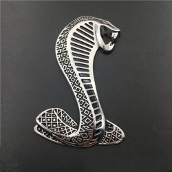 cobra 3D - emblema de metal - autocolante