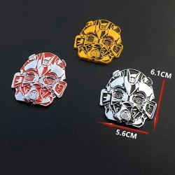 transformadores 3D - metal emblema - autocolante