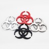 Biohazard 3D - emblema de metal - autocolante