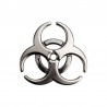 3D biohazard - metal emblem - car stickerStickers