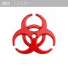 Biohazard 3D - emblema de metal - autocolante