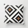 Madeira / padrão tribal étnico - capa de almofada - poliéster - 45 * 45cm