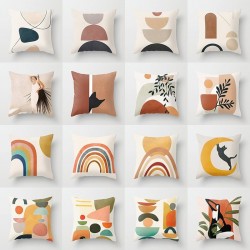 Design abstrato impresso - capa de almofada - poliéster - 40 * 40cm - 45 * 45cm