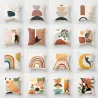 Printed abstract design - cushion cover - polyester - 40 * 40cm - 45 * 45cmCushion covers