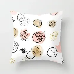 Design abstrato impresso - capa de almofada - poliéster - 40 * 40cm - 45 * 45cm