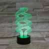 3D spiral bulb - touch control - RGB - LED - USB - night lampLights & lighting