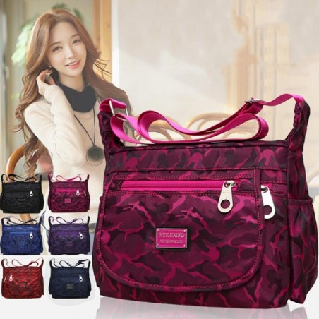Bolsa de ombro de nylon elegante - impermeável