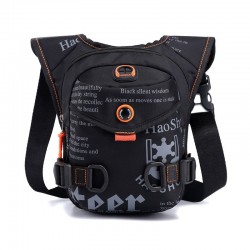Perna / cintura / ombro pequeno saco - nylon impermeável - unisex