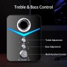 Conjunto de coluna de computador - Bluetooth 5.0 - USB - som estéreo - baixo