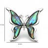 Borboleta com uma casca colorida - um broche de metal