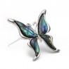Borboleta com uma casca colorida - um broche de metal