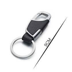 Chaveiro de couro - com anel chave
