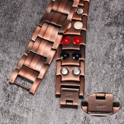 Pulseira de cobre vintage - magnético - saúde - energia - unisex