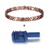 Pulseira de cobre vintage - magnético - saúde - energia - unisex