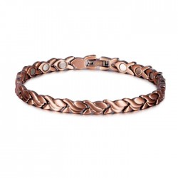 Pulseira de cobre vintage - magnético - saúde - energia - unisex