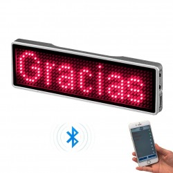 Digital LED badge - insignia - programmable - scrolling message board - BluetoothStage & events lighting