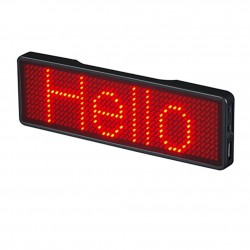 Digital LED badge - insignia - programmable - scrolling message board - BluetoothStage & events lighting