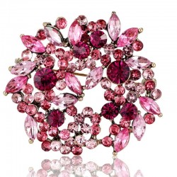 Flores de cristal - broche