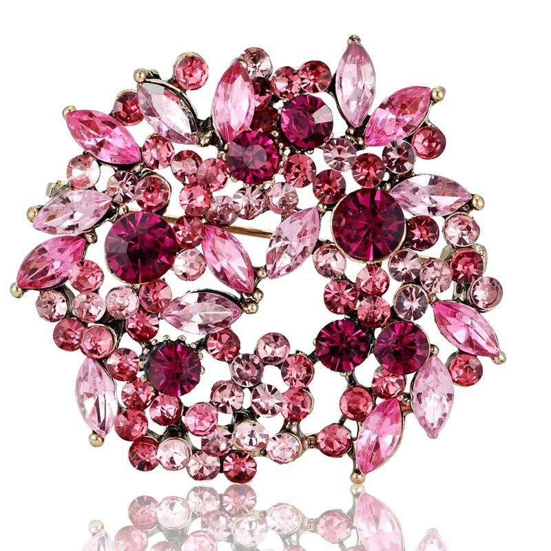 Flores de cristal - broche