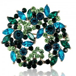 Flores de cristal - broche