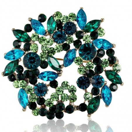 Flores de cristal - broche