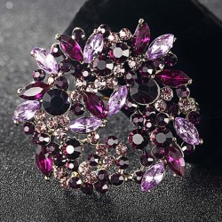 Flores de cristal - broche