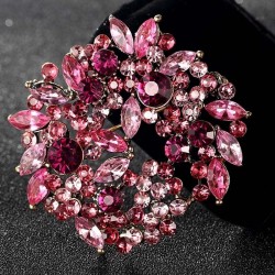 Flores de cristal - broche