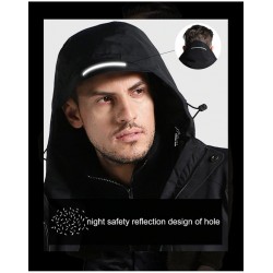 USB - heated thermal jacket with hood / zippers - waterproofJackets