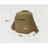 Ombro / crossbody pequeno saco - lona
