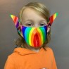 Protetora boca / máscara facial para crianças - reutilizável - orelhas de elfo