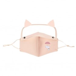 Mouth / face protective mask - detachable eye shield with cat ears - reusable - for kidsMouth masks