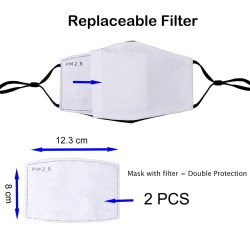 Protective mouth / face mask - PM2.5 filters - reusable - playing cards acesMouth masks