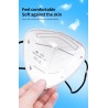 FFP2 - KN95 - PM2.5 - boca protetora antibacteriana / máscara facial - 5-camada - reutilizável - 10 / 20 / 50 / 100 peças