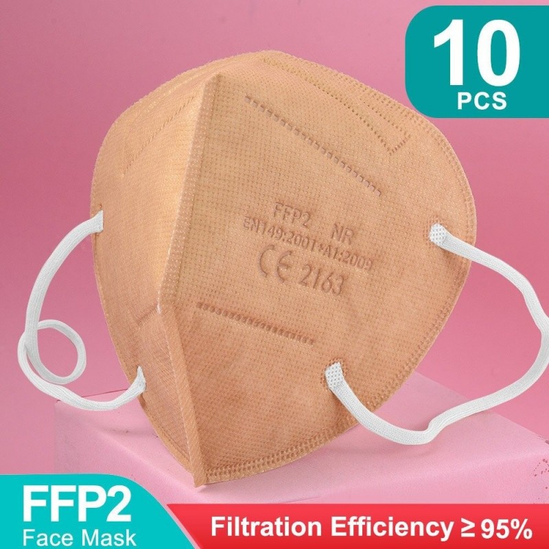 FFP2 - KN95 - PM2.5 - antibacteriana protetora boca / máscara facial - 5-camada - reutilizável - 10 / 50 / 100 peças
