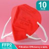 FFP2 - KN95 - PM2.5 - antibacteriana protetora boca / máscara facial - 5-camada - reutilizável - 10 / 50 / 100 peças