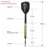 Dragon's emblem darts - copper - steel tips - 3 piecesPuzzles & Games