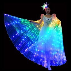Asas de borboleta LED - show dance / festa fantasia / máscara / halloween