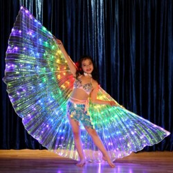 Asas de borboleta LED - show dance / festa fantasia / máscara / halloween