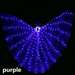 Asas de borboleta LED - show dance / festa fantasia / máscara / halloween