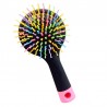 pente antiestático - escova de cabelo arco-íris com espelho