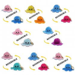 Reversible octopus - keychainKeyrings