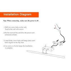 Casa de banho - quarto - luz de espelho LED - lâmpada impermeável - 8W - 12W - AC 90-260V - 40cm - 55cm
