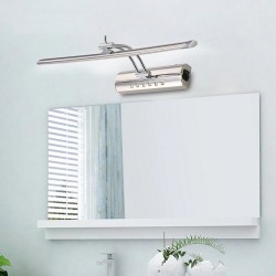 Moderno banheiro espelho luz com interruptor - Lâmpada LED - aço inoxidável - impermeável - 220V - 7W - 9W