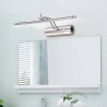 Moderno banheiro espelho luz com interruptor - Lâmpada LED - aço inoxidável - impermeável - 220V - 7W - 9W
