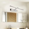 Moderno banheiro espelho luz com interruptor - Lâmpada LED - aço inoxidável - impermeável - 220V - 7W - 9W