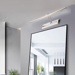 Moderno banheiro espelho luz com interruptor - Lâmpada LED - aço inoxidável - impermeável - 220V - 7W - 9W