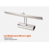 Moderno banheiro espelho luz com interruptor - Lâmpada LED - aço inoxidável - impermeável - 220V - 7W - 9W