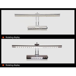 Moderno banheiro espelho luz com interruptor - Lâmpada LED - aço inoxidável - impermeável - 220V - 7W - 9W